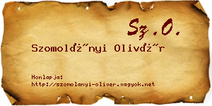 Szomolányi Olivér névjegykártya