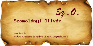 Szomolányi Olivér névjegykártya